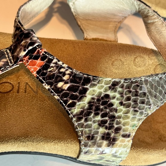 VIONIC PADEN SNAKE PRINT SANDAL SZ 9 MULTICOLOR COMFORT FOOTBED ORTHOTIC - Picture 5 of 5